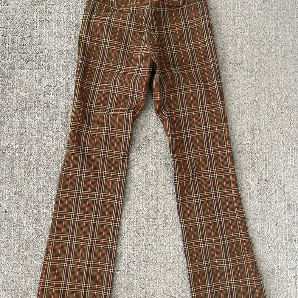 MM6 Maison Margiela brown plaid pants